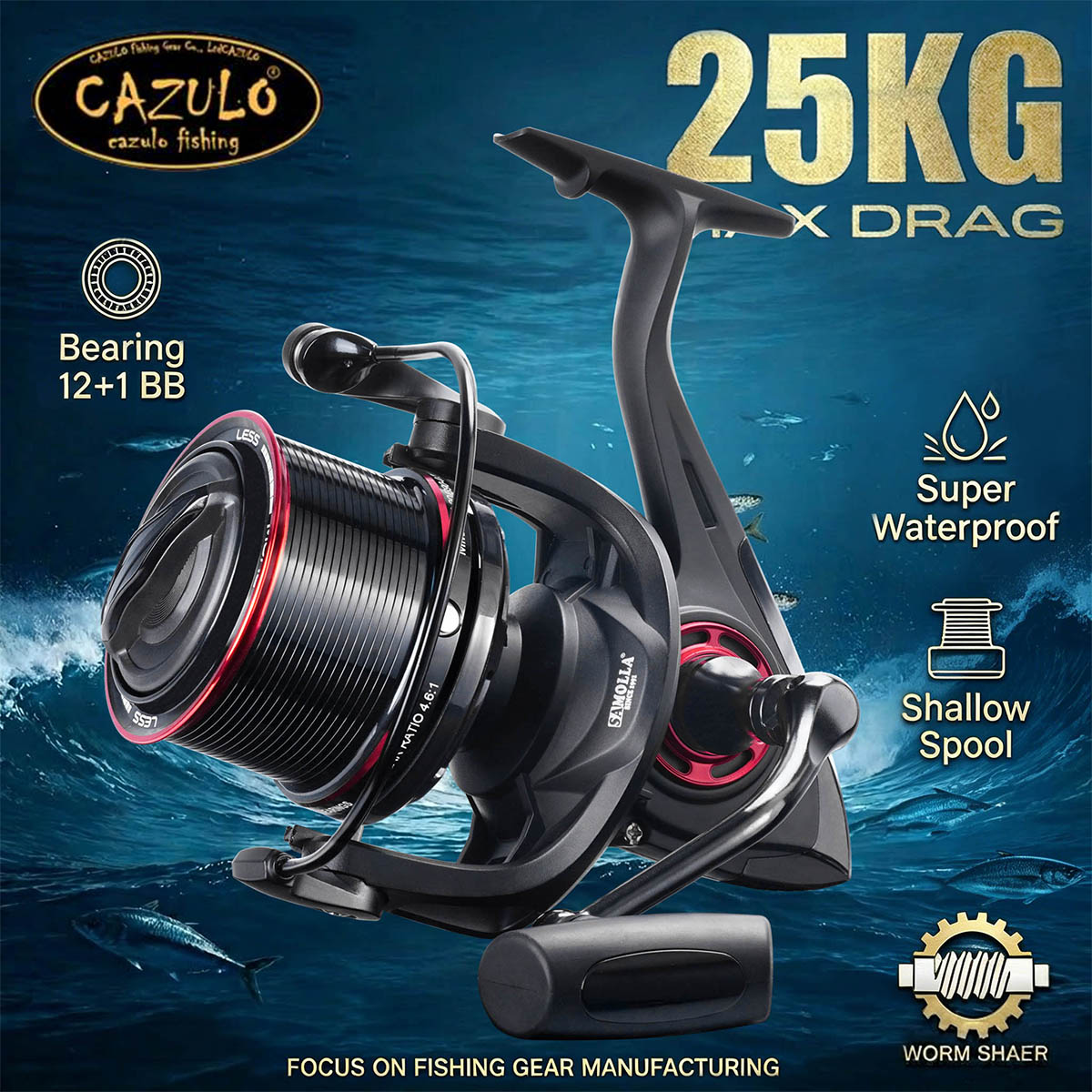 Reel Drag Knob - Mulinello da spinning CAZULO per lancio