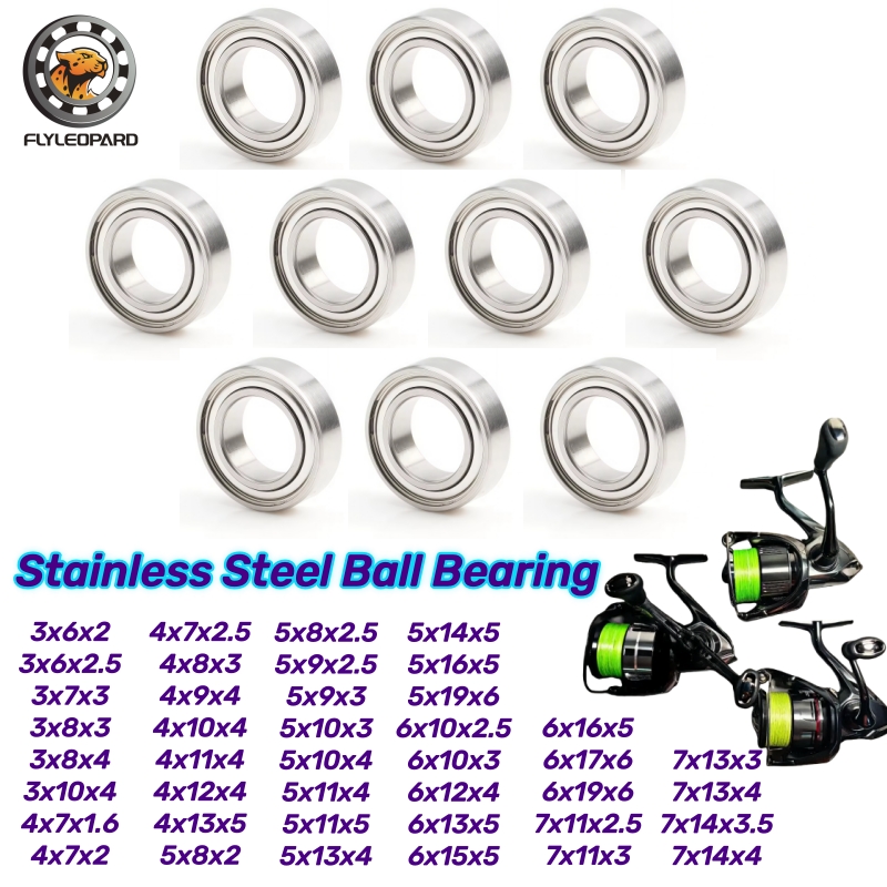 Fly Reel - 10 cuscinetti in acciaio inossidabile SMR85ZZ