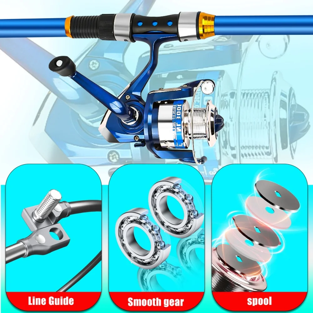Set di canne da pesca telescop - Spincast Reel recensione e prezzo